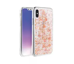 Uniq Hybrid Lumence Clear - Rosedale pouzdro pro Apple iPhone XS Max růžovo-zlatá