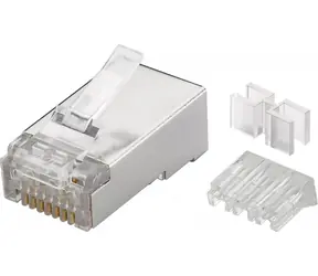 PremiumCord konektor RJ45 Cat6A univerzální, stíněný - 1ks