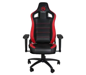 Marvo CH-118 černo-červená / herní křeslo / 123-131cm / nosnost 150 kg / syntetická kůže