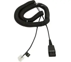Jabra QD kroucený kabel 1.8m / pro Aastra & Siemens