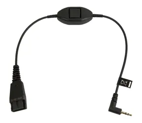 Jabra QD kabel 2.5mm jack 0.3m / pro Polycom Kirk DECT