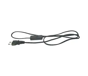 EMOS Flexo šňůra s vypínačem / PVC / 2x0.77mm / 3m / černá 