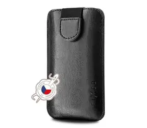 FIXED Soft Slim Pouzdro se zavíráním velikost 4XL+ černá / PU kůže 