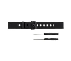 Tactical Silikonový Pásek pro Garmin Fenix5 (22mm Garmin QuickFit) černá