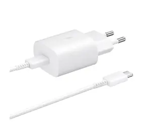 SAMSUNG Napájecí adaptér s rychlonabíjením (25W) bílá / 1m kabel / USB-C / 3A / krabička