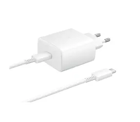 SAMSUNG EP-TA845XW Ultra-Fast Charge 45W bílá / nabíječka USB-C / 1m