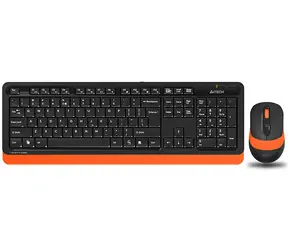 A4tech Fstyler FG1010 oranžová / set bezdrátová klávesnice + optická myš / USB /voděodolné