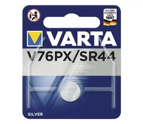 Varta Knoflíková baterie SR44 (145 mAh) 1ks / 1.55V / 145 mAh / oxid stříbra / v blistru 