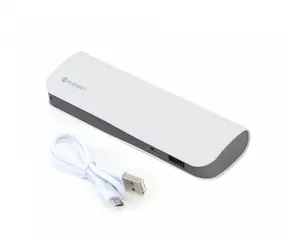 PLATINET PMPB72LW bílá / powerbanka / 7 200 mAh / USB + microUSB / kožená