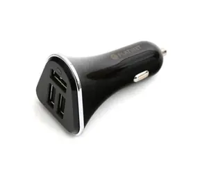 PLATINET PLCR3B černá / autonabíječka / 3x USB / 5.2 A / 1m microUSB kabel