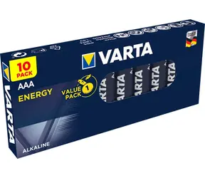 Varta Energy Baterie AAA 10ks / 1.5V / alkalická / v boxu