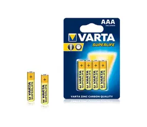Varta Superlife Baterie AAA / 1.5V / zinko-uhlíková / 4 ks / v blistru