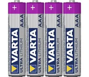 Varta Professional Baterie AAA 4ks / 1.5V / 1100 mAh / lithium / v blistru 