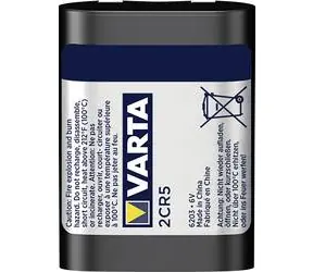Varta Photo Baterie 2CR5 / 6.0V / 1400 mAh / lithiová / 1 ks / v blistru