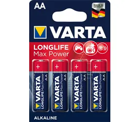 Varta Max Tech Baterie AA / 1.5V / 2600 mAh / alkalická / 4 ks / v blistru