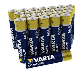 Varta Longlife Baterie AAA 24 ks / 1.5V / 1200 mAh / alkalická / v boxu
