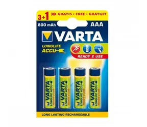 Varta Ready2Use Nabíjecí baterie AAA 4ks / 1.2V / 800 mAh / NiMH / v blistru