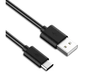 PremiumCord propojovací USB 2.0 kabel s konektory USB-C - USB-A černý 10cm