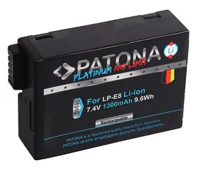 PATONA PLATINUM Baterie kompatibilní s Canon LP-E8 a LP-E8+ / 7.4V / 1300mAh / 9.6Wh / Li-Ion 
