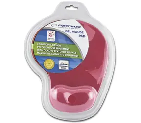 Esperanza EA137R červená / gelová podložka pod myš / 230 x 190 x 20 mm / blistr