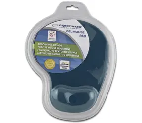 Esperanza EA137B modrá / gelová podložka pod myš / 230 x 190 x 20 mm / blistr