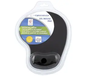 Esperanza EA137K černá / gelová podložka pod myš / 230 x 190 x 20 mm / blistr