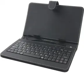 Esperanza EK123 Madera černá / pouzdro na tablet s klávesnicí / do 7" / microUSB / eko kůže
