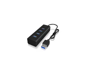 IcyBox IB-HUB1409-U3 USB Hub černá / 4x USB 3.0 / s připojením USB 3.0 AM