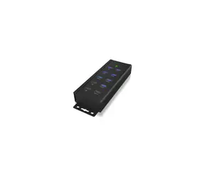 IcyBox IB-HUB1703-QC3 USB Hub černá / 7x USB 3.0 / 1x QC 3.0 nabíjecí port / 2x rychlý nabíjecí port