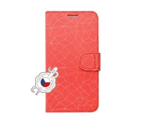 FIXED FIT Pouzdro typu kniha pro Apple iPhone 11 Pro Max motiv Red Mesh
