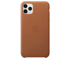 Apple kožený kryt pro iPhone 11 Pro Max - Saddle Brown