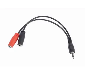 Gembird 3.5mm stereo jack na 2x 3.5 mm jack samice / audio+mikrofon / délka 20cm