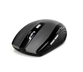 Media-Tech RATON PRO titanová / bezdrátová optická myš / 1200 CPI / 2.4GHz / 5 tl. + kolečko / 2x AAA