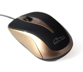Media-Tech PLANO mokka / optická myš / 800 CPI / USB / 3 tl. + kolečko / 1.4 m
