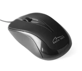 Media-Tech PLANO černá / optická myš / 800 DPI / USB / 3 tl. + kolečko / 1.4 m