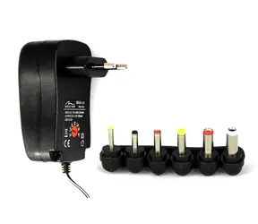 Media-Tech TABLET UNIVERSAL POWER ADAPTOR napájeci adaptér pro tablety / 110-240V / 3-12V / 1000mA / 6 koncovek