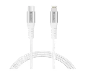 Sandberg USB-C na Lightning MFI kabel bílá / 1 m  