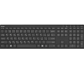 Yenkee Trim černá / Bezdrátová klávesnice / 2.4GHz / 230mAh