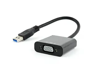 Gembird adaptér USB 3.0 (M) na VGA (F) černá