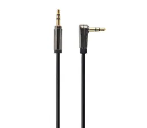 Gembird 3.5 mm stereo audio kabel 1.8m černá / 1x 3.5 mm jack rovný (M) / 1x 3.5 mm jack pravoúhlý (M)