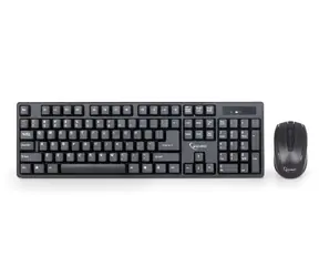 Gembird KBS-W-01 / bezdrátový set myš+klávesnice / US layout / černá
