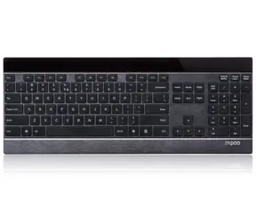 Rapoo E9270p černá / bezdrátová klávesnice s dotykovou multimediální plochou / 5 GHz /  CZ verze / 2x AA baterie