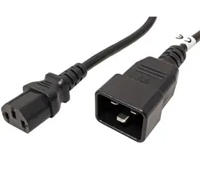PremiumCord síťový propojovací kabel 230V - IEC 320 C13 - IEC 320 C20 - 2m černá / 230V / 10A