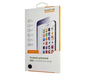 Aligator GLASS PRINT Ochranné tvrzené sklo pro Xiaomi Mi 9 SE černá / celoplošné lepení