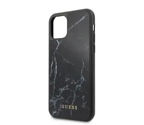 GUESS Marble Zadní Kryt pro Apple iPhone 11 Pro Max černá