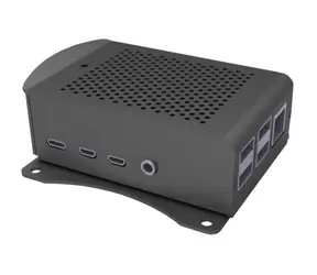 Raspberry case Alu-wall černá (Joy-it) pro Raspberry Pi 4 B