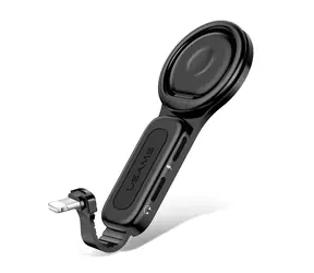 USAMS SJ274 Dual Lightning Ring Holder Adapter černá