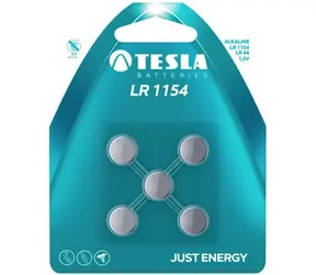 Tesla knoflíková alkalická baterie LR1154 (LR44) 5 ks             