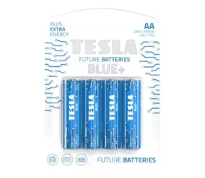 Tesla BLUE+ Zinc Carbon tužková baterie AA (R06) 4 ks / blister