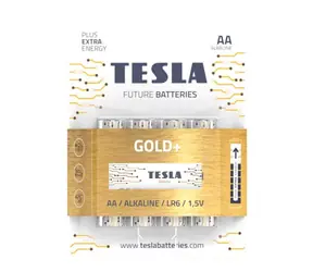 Tesla GOLD+ alkalická tužková baterie AA (LR06) 4 ks / blister